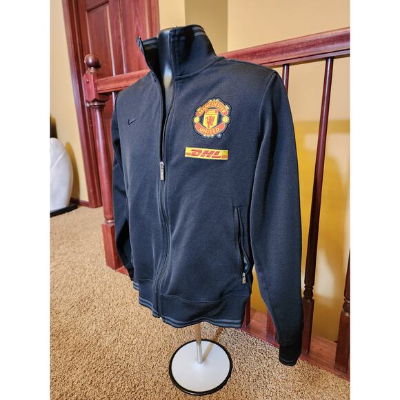 Nike Manchester United Sweater Jacket Full Zip Up DHL Womens Medium Track Train - Picture 13 of 16